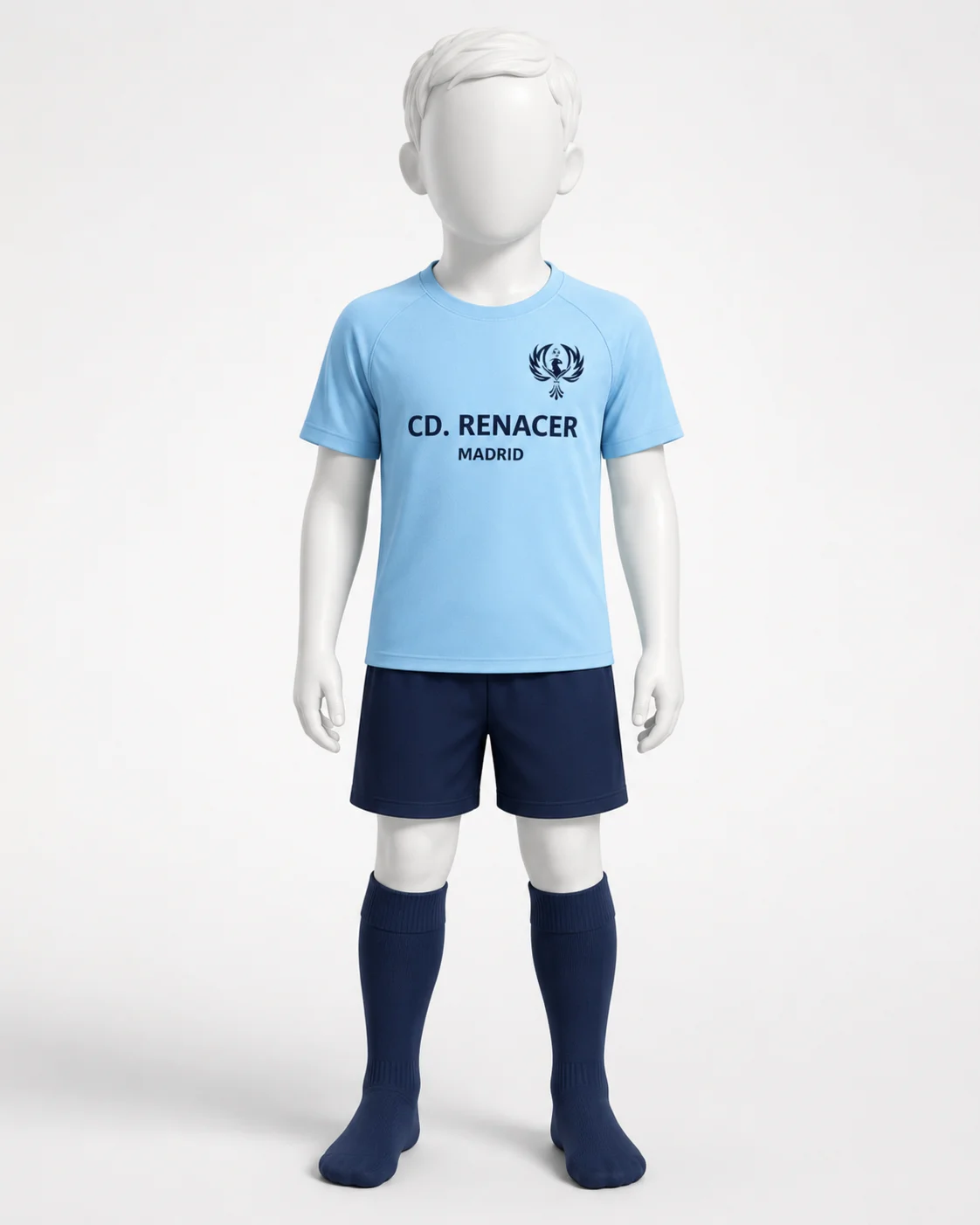 Maniquí con primera equipación CD Renacer